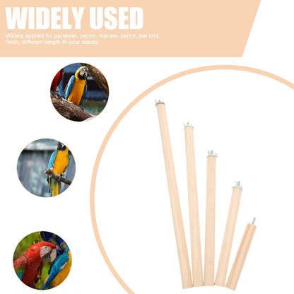 Wooden Parrot Standing Pole 5PCS Bird Perches for Cage, Bird Cage Accessories, Climbing Perch Stand for V1189-WXFWAL-20260326-02946