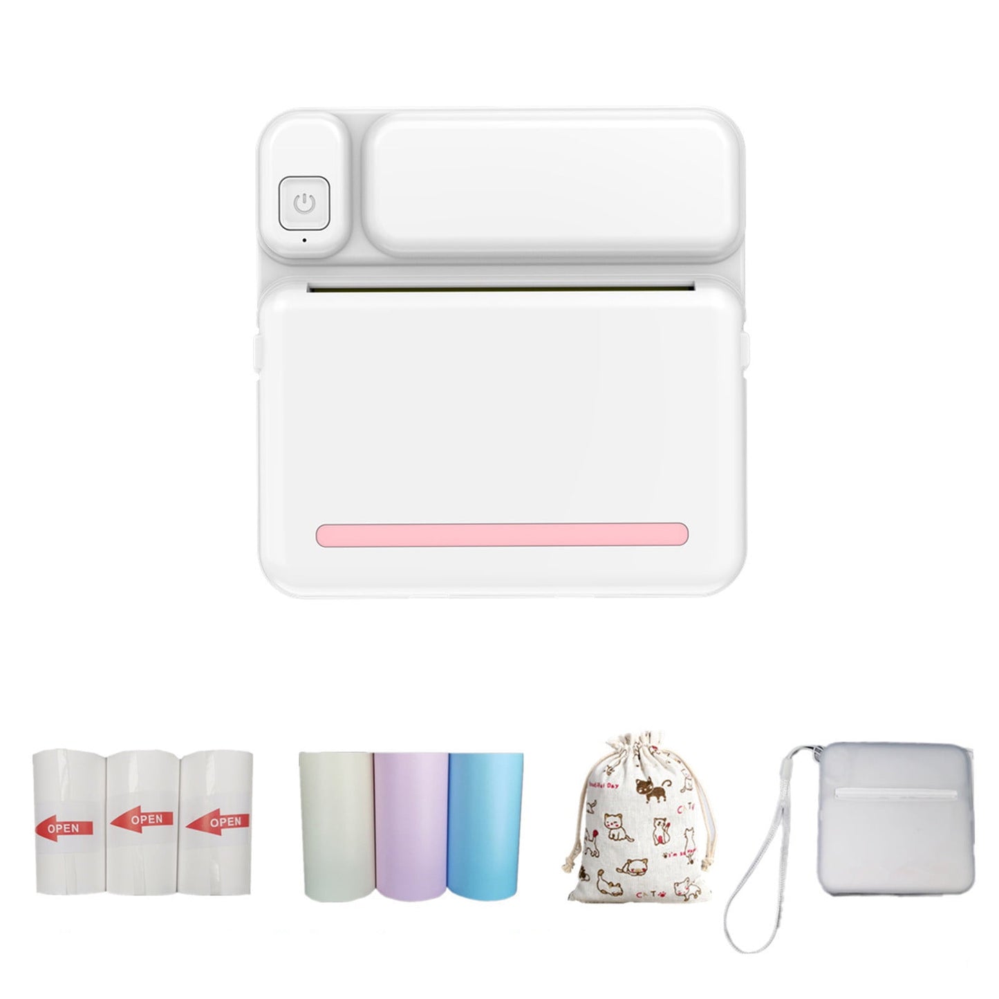 Back to School Chmadoxn Thermal Portable Bluetooth Printers, High Resolution Instant Photo Printer, Mini V1189-WXFWAL-20260326-02956