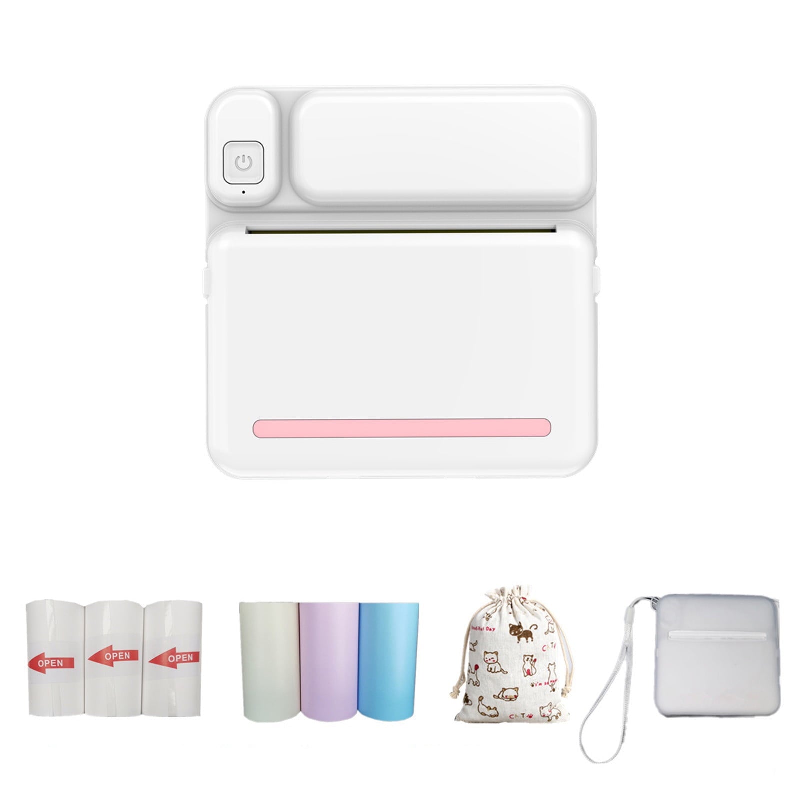 Back to School Chmadoxn Thermal Portable Bluetooth Printers, High Resolution Instant Photo Printer, Mini V1189-WXFWAL-20260326-02956