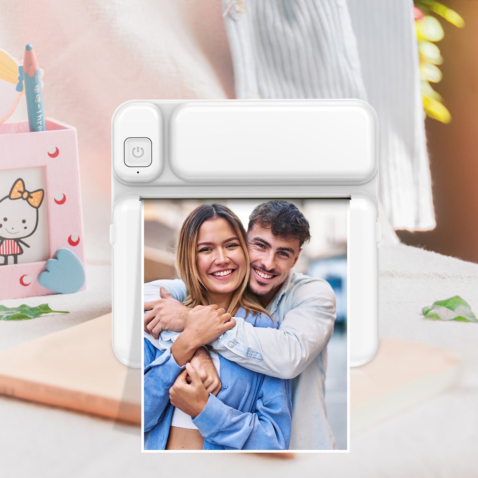 Back to School Chmadoxn Thermal Portable Bluetooth Printers, High Resolution Instant Photo Printer, Mini V1189-WXFWAL-20260326-02956