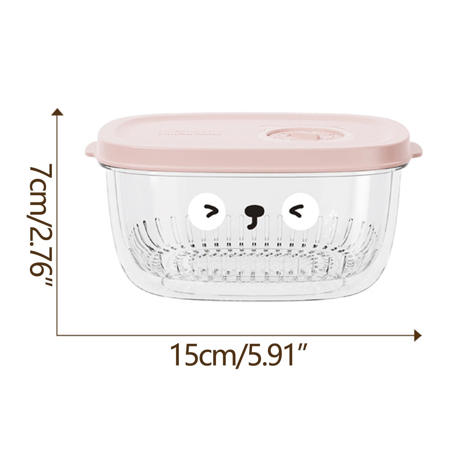 Darzheoy Fridge Berry Storage Container with Lids with Strainer, Plastic Fresh Produce Saver Keeper for V1189-WXFWAL-20260326-02958