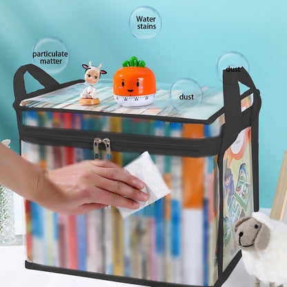 Kdkad Clear Notebook Storage Organizer Box, Plastic Stackable Notebook Display Case, Storage Showcase for Toy V1189-WXFWAL-20260326-02961