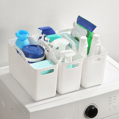 Kdkad White Plastic Storage Basket, Bins for Organization and Storage, Versatile Home Edit Containers,11 Inch V1189-WXFWAL-20260326-03021