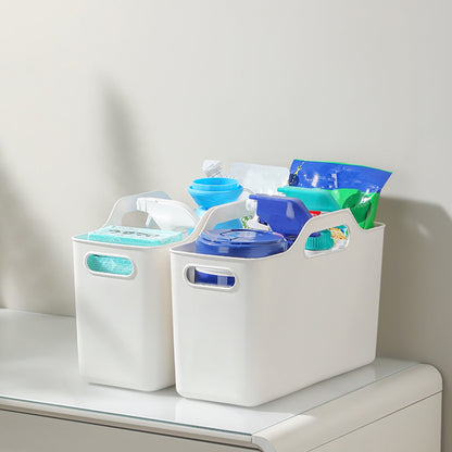 Kdkad White Plastic Storage Basket, Bins for Organization and Storage, Versatile Home Edit Containers,11 Inch V1189-WXFWAL-20260326-03021