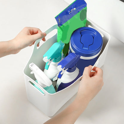 Kdkad White Plastic Storage Basket, Bins for Organization and Storage, Versatile Home Edit Containers,11 Inch V1189-WXFWAL-20260326-03021