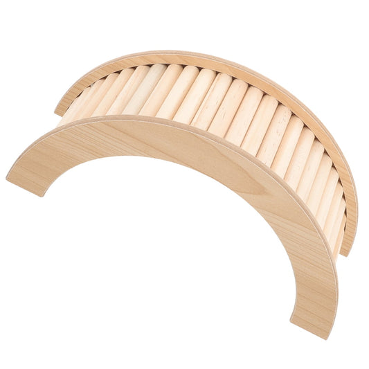 Wooden Hamster Toy Bridge and Ramp for Small Pets Bunny Climbing Tunnel Ladder Chinchilla Guinea Pig V1189-WXFWAL-20260326-03022