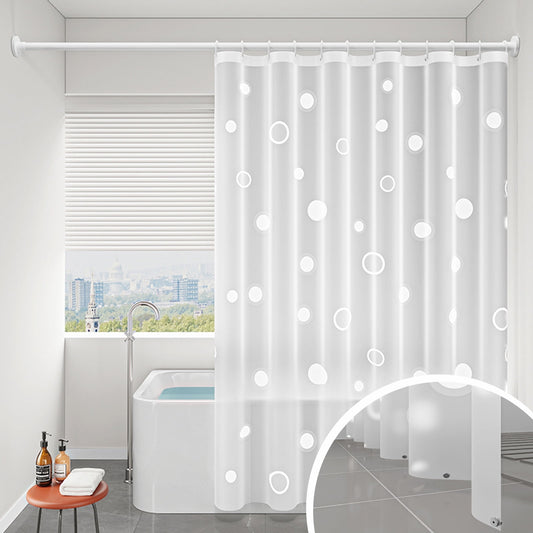 AYktou EVA Bathroom Shower Curtain Frosted Floral Waterproof Shower Curtain Line Lightweight Plastic Bathroom V1189-WXFWAL-20260326-03072