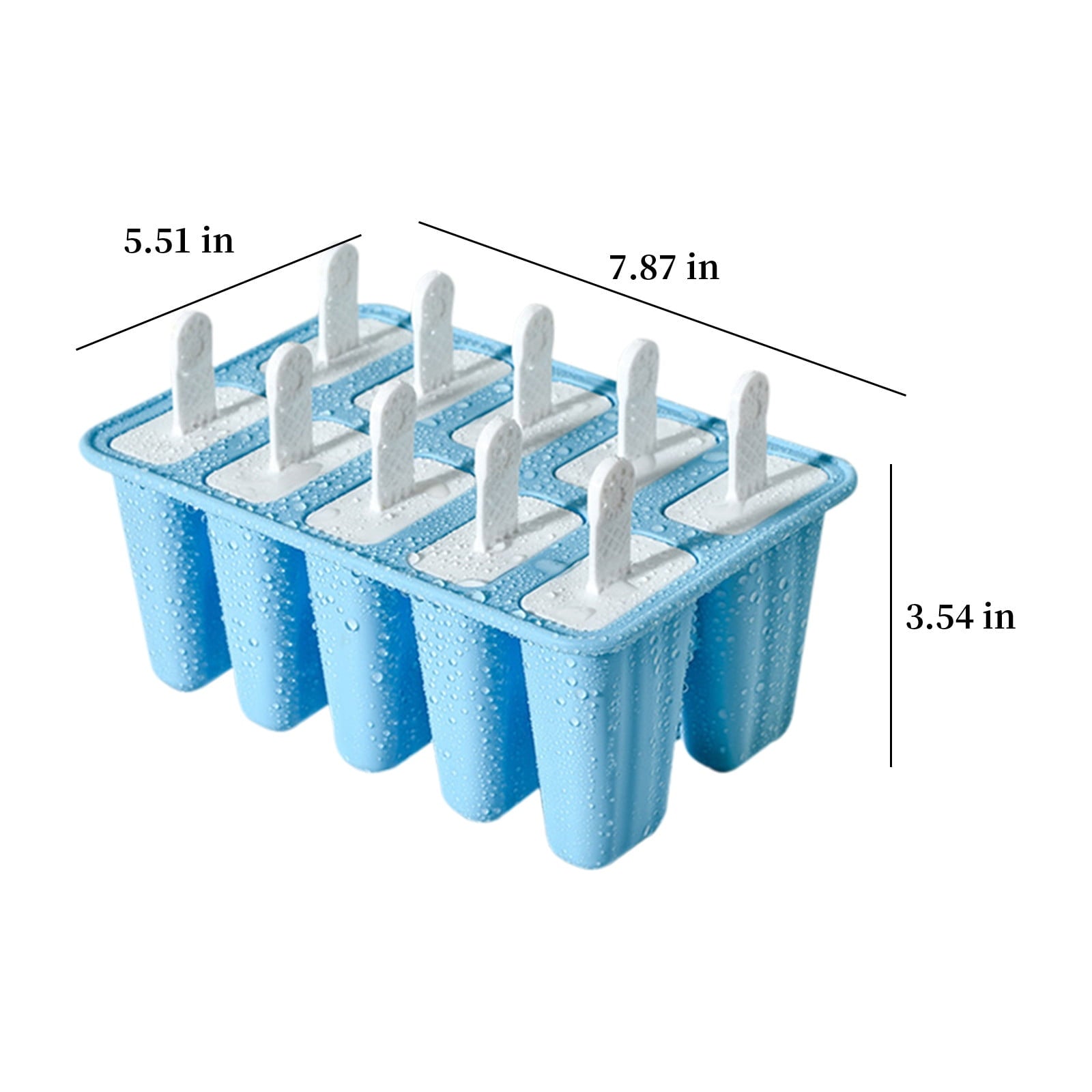 Darzheoy Popsicle Mould, Popsicle Molds 10 Pieces Silicone Ice Molds BPA Free Popsicle Mold Reusable Easy V1189-WXFWAL-20260326-03102