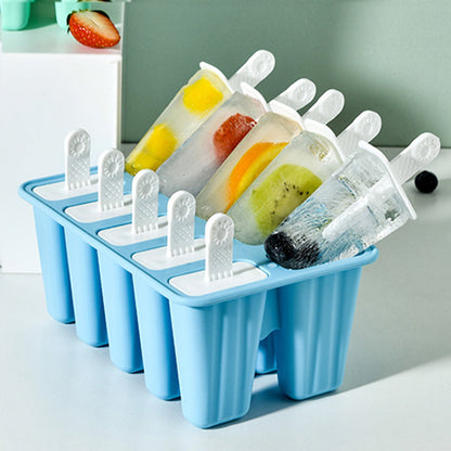Darzheoy Popsicle Mould, Popsicle Molds 10 Pieces Silicone Ice Molds BPA Free Popsicle Mold Reusable Easy V1189-WXFWAL-20260326-03102