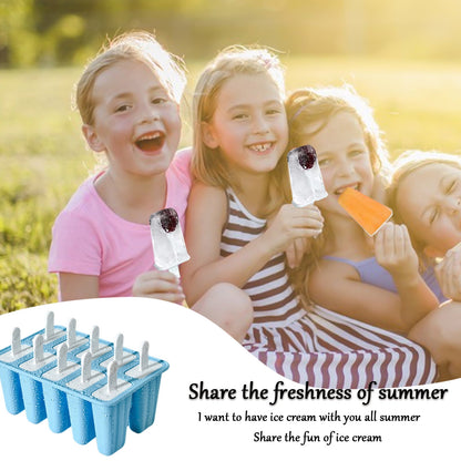 Darzheoy Popsicle Mould, Popsicle Molds 10 Pieces Silicone Ice Molds BPA Free Popsicle Mold Reusable Easy V1189-WXFWAL-20260326-03102