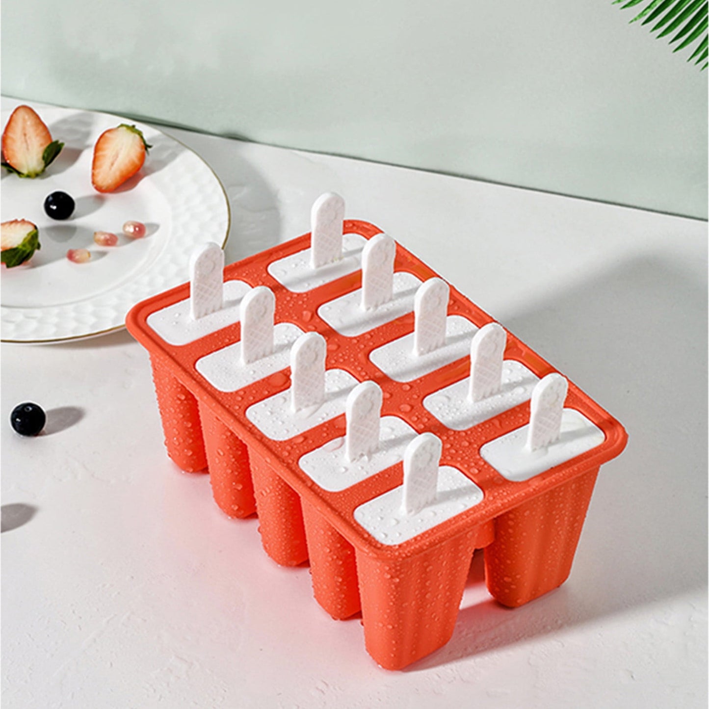 Darzheoy Popsicle Mould, Popsicle Molds 10 Pieces Silicone Ice Molds BPA Free Popsicle Mold Reusable Easy V1189-WXFWAL-20260326-03105