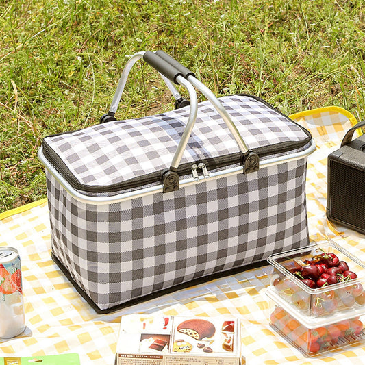 Kdkad Picnic Basket, Collapsible Shopping Basket with Lid Large Market Basket with Handles Reusable Folding V1189-WXFWAL-20260326-03145