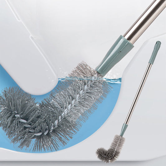 Kdkad Toilet Brush, Curved Design Angled Cleaner Brush Scrubber for Deep Cleaning, Long Plastic Handle and V1189-WXFWAL-20260326-03162