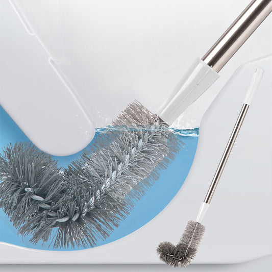 Kdkad Toilet Brush, Curved Design Angled Cleaner Brush Scrubber for Deep Cleaning, Long Plastic Handle and V1189-WXFWAL-20260326-03163