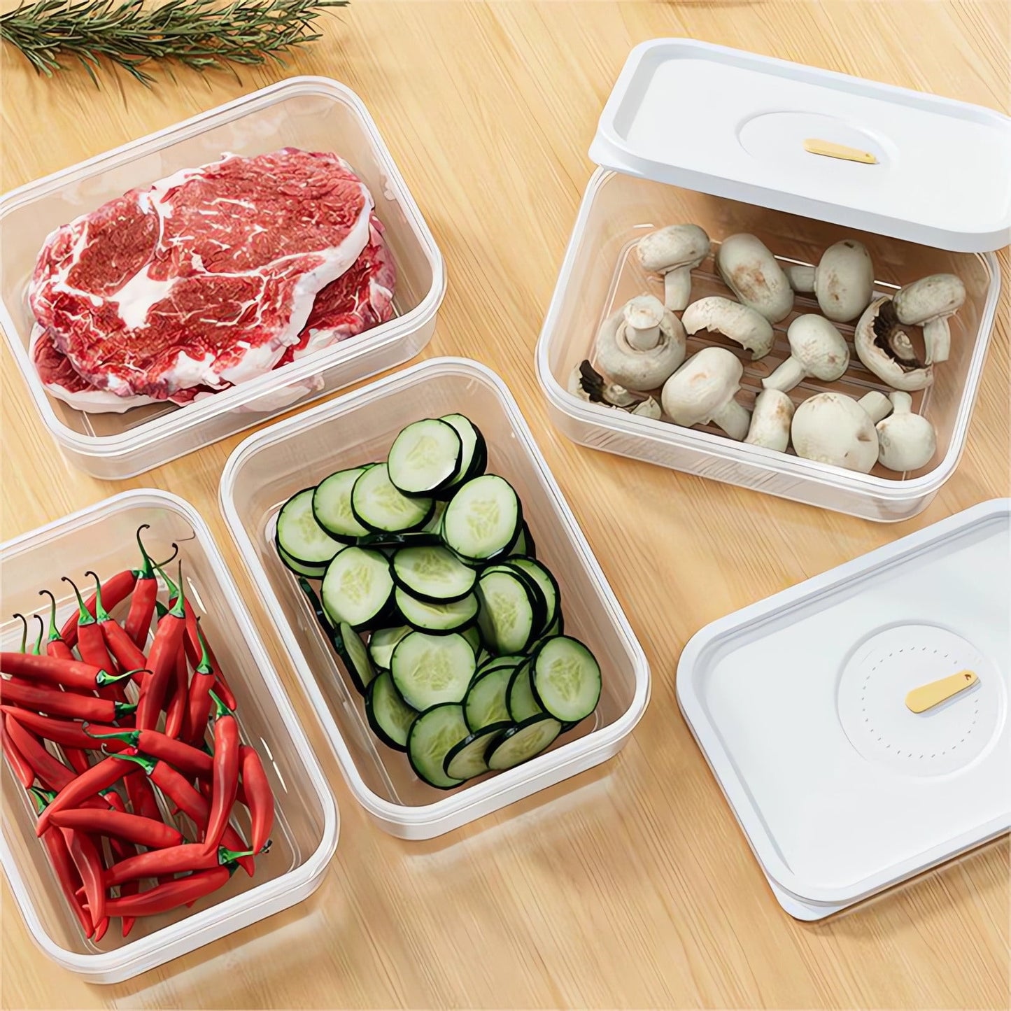 Kdkad Meat Container for Fridge, Lunch Meat Container for Refrigerator Organizers and Storage - Stackable V1189-WXFWAL-20260326-03186