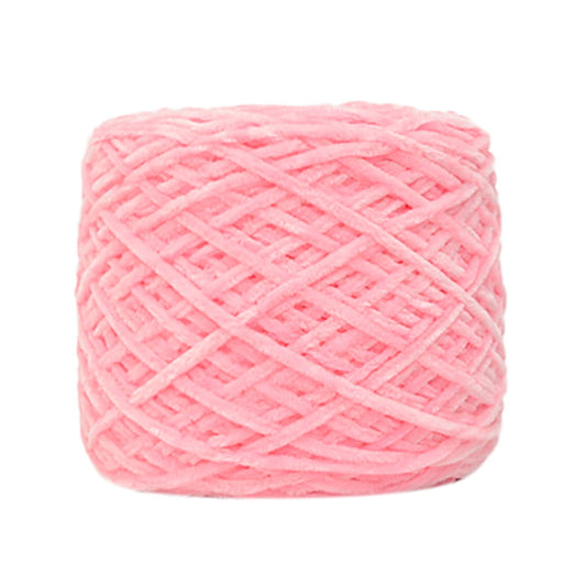 Chmadoxn DIY Velvet Chenille Yarn,Bulky Luxury Chenille Yarn for Crochet Hat Scarf Pink V1189-WXFWAL-20260326-03194