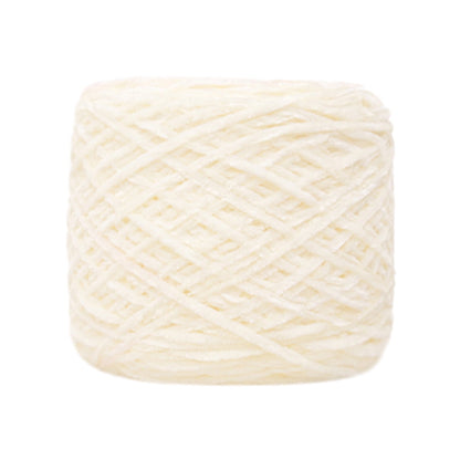 Chmadoxn DIY Velvet Chenille Yarn,Bulky Luxury Chenille Yarn for Crochet Hat Scarf White V1189-WXFWAL-20260326-03195