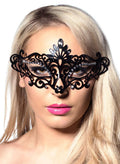 Cut Out Black Plastic Masquerade Mask V1191-E-CX-07182
