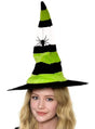 Spider Witch Green Halloween Costume Hat V1191-E-DF-06014