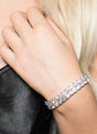 Dazzling Rhinestone Silver Costume Bracelet V1191-E-DL-SH-0739