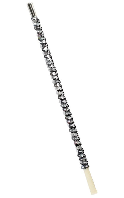 Sequinned Silver Roaring 20s Cigarette Holder V1191-E-HPC-04148