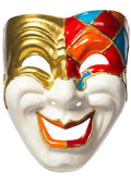 Antique Cream Full Face Comedy Masquerade Mask V1191-E-HT-07232