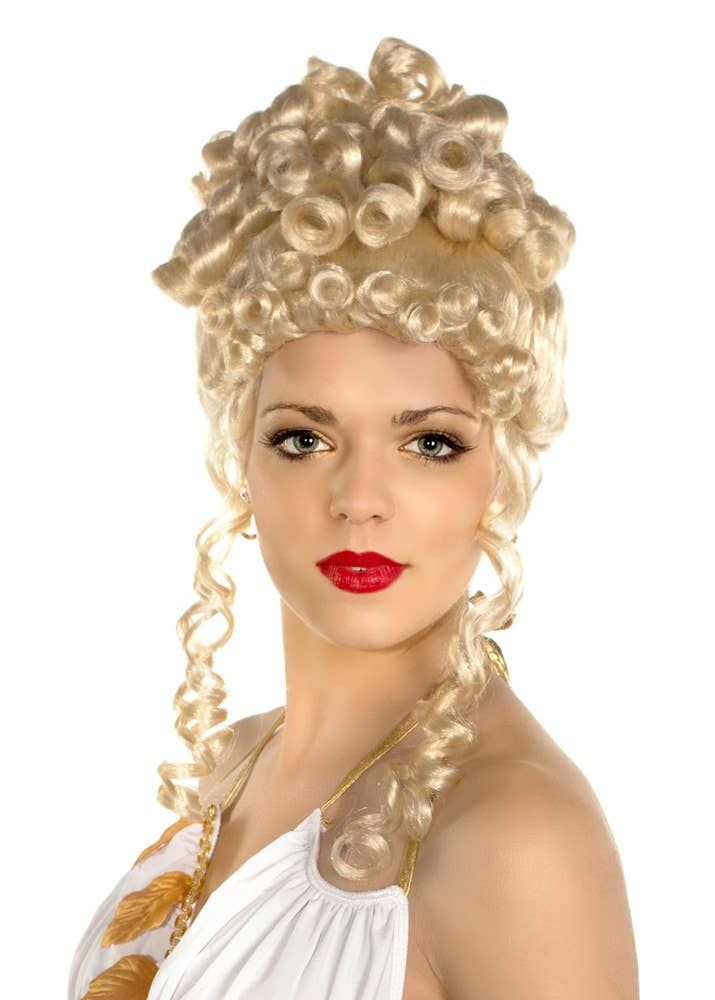 Roman Empress Womens Golden Blonde Costume Wig V1191-E-LS-05143