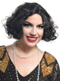 Short Curly Black 1920s Flapper Womens Costume Wig V1191-E-LS-05151