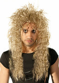 Long 1980s Crimped Blonde Rocker Mens Costume Wig V1191-E-LS-05160