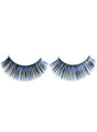 Long Black and Blue Tinsel False Eyelashes V1191-E-LW-09005