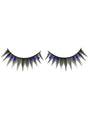 Spiked Black False Eyelashes with Blue Rhinestones V1191-E-LW-09011