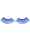 Long Blue False Eyelashes with Silver Tinsel V1191-E-LW-09012