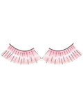 Long Light Pink False Eyelashes with Silver Tinsel V1191-E-LW-09013