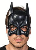 Bat Hero Mens Black Costume Mask V1191-E-WH-07215