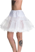Fluffy White Plus Size Thigh Length Costume Petticoat V1191-E-YE-03043X-PLUS-SIZE
