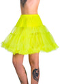 Fluffy Neon Yellow Thigh Length Costume Petticoat V1191-E-YE-03049-ONE-SIZE
