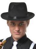 Gangster 1920s Adults Fedora Hat in Black V1191-E-YF-04120