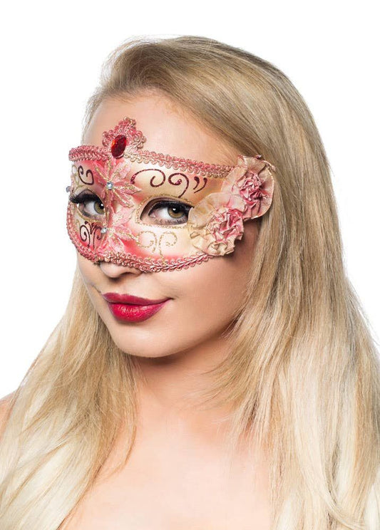 Edwardian Red Adults Masquerade Mask V1191-E-ZJ-07116