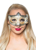 Edwardian Black and Ivory Adults Masquerade Mask V1191-E-ZJ-07117