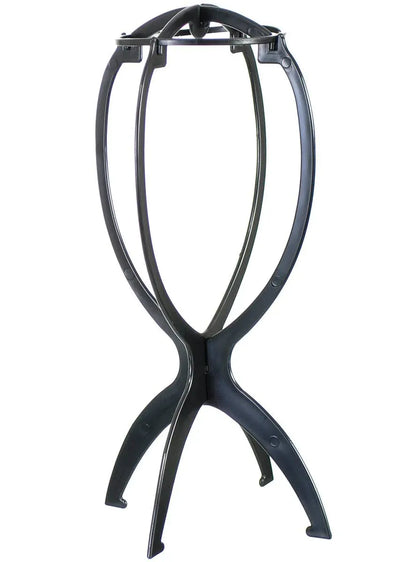 Collapsible Black 36cm Tall Wig Stand V1191-HC-04084