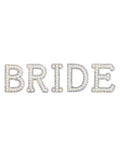 Rhinestone and Faux Pearl Hens Night BRIDE Letter Set V1191-HC-04233