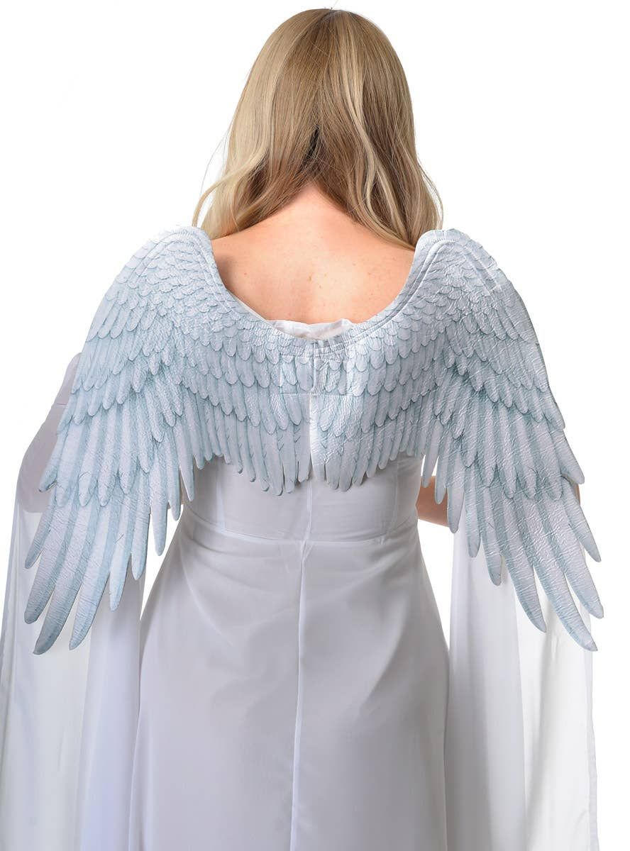 Feather Print White and Grey Angel Costume Wings V1191-HC-MQ-04051