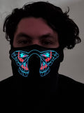 Butterfly Deluxe Sound Activated Light Up Mask V1191-HC-MQ-04069-A
