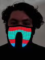 Colourful Wave Pattern Sound Activated Light Up Mask V1191-HC-MQ-04070-A
