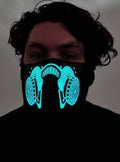 Biohazard Gas Mask Sound Activated Light Up Mask V1191-HC-MQ-04073-A