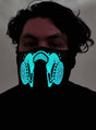 Biohazard Gas Mask Sound Activated Light Up Mask V1191-HC-MQ-04073-A