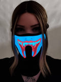 Vampire Fangs Sound Activated Light Up Mask V1191-HC-MQ-04079