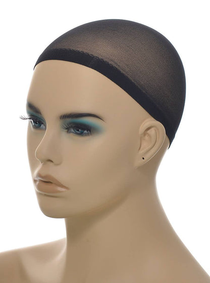 Midnight Collection 2 Pack Black Stocking Fabric Wig Cap V1191-HC-QJJ-04226