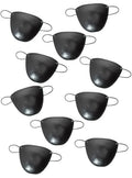 Basic Black Eye Pirate Patch 10 Pack Party Favours V1191-HC-SMF-04123