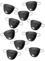Basic Black Eye Pirate Patch 10 Pack Party Favours V1191-HC-SMF-04123